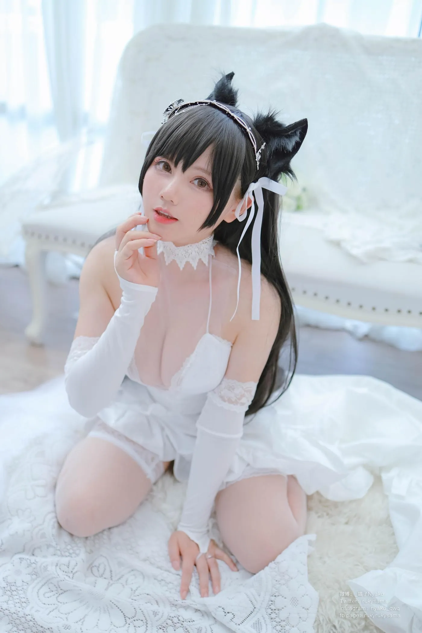 Nyako喵子 – NO.38 爱宕婚纱 [62P]插图7